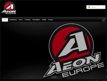 Tablet Screenshot of aeon-europe.com